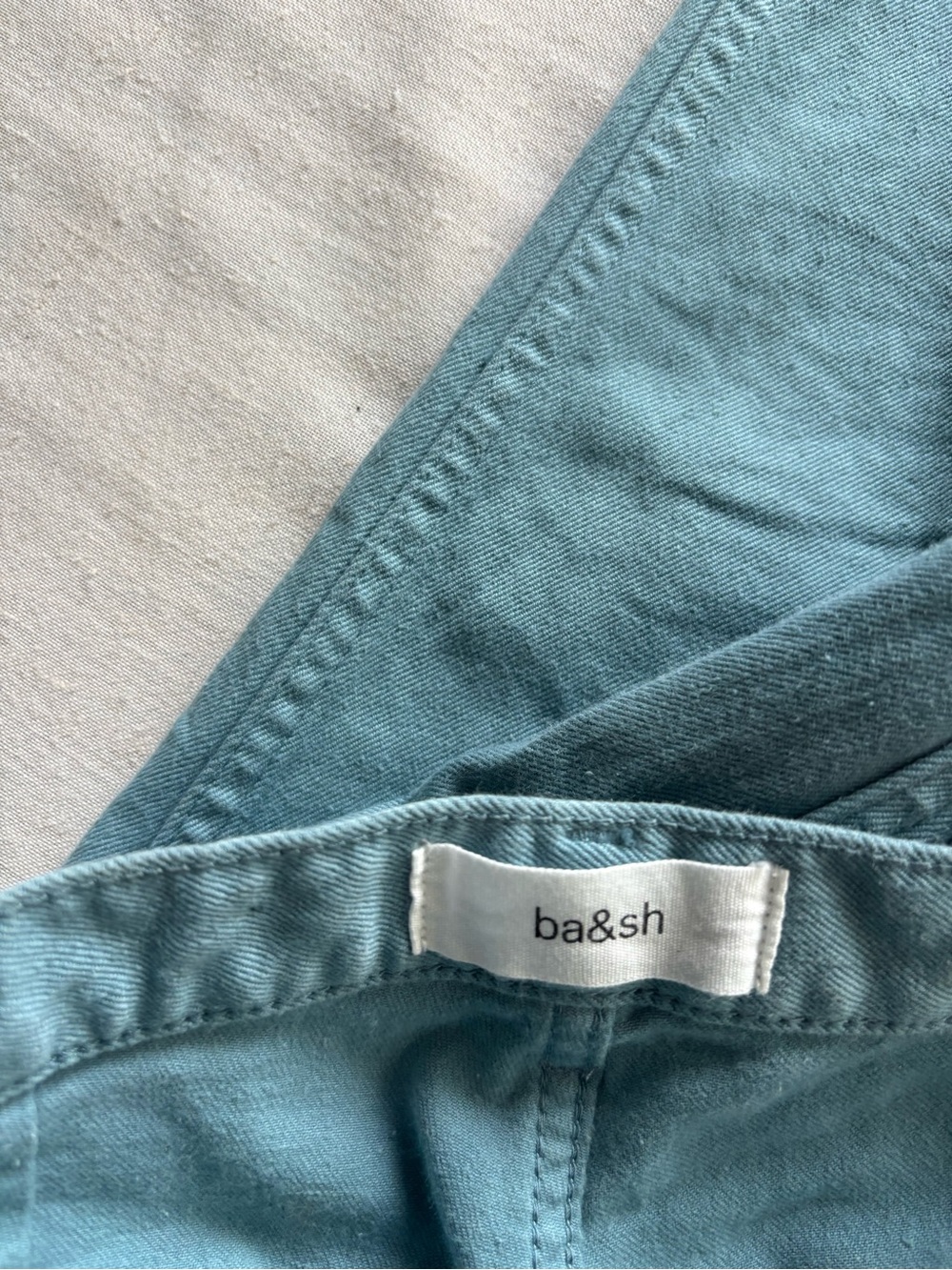 ba&sh Blue Mid Rise Straight Leg Jeans Size 6 | Parisian Casual - Picture 3 of 15